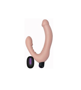 USB Şarjlı Uzaktan Kumandalı Çift Taraflı  Strap-on Vibratör