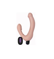 USB Şarjlı Uzaktan Kumandalı Çift Taraflı  Strap-on Vibratör