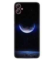 Samsung Galaxy A04E Kılıf Resimli Desenli Silikon Platinium Series Midnight Moon 1802