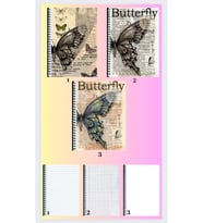 Nostaljik vintage 3 adet defter A4 büyük boy çizgili_kareli_çizgisiz