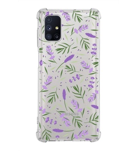 PrintiFy Galaxy M51 Uyumlu Water Color 3 Baskılı Şeffaf Köşe Korumalı Antişok Kılıf