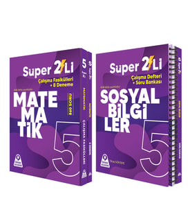 Örnek Akademi 5.Sınıf Süper İkili Matematik ve Sosyal Bilgiler Seti 2 Kitap
