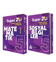 Örnek Akademi 5.Sınıf Süper İkili Matematik ve Sosyal Bilgiler Seti 2 Kitap