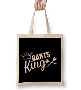 Darts King Dart Player Dartist Arrow Aim Target Bullseye Bez Çanta Uzun Saplı