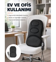 Ev ve Araç İçin Masaj Minderi Modlu Isıtmalı Titreşimli Koltuk Masaj Pedi