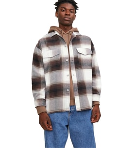 Jack & Jones Erkek Gömlek 12246825 (Kahverengi)