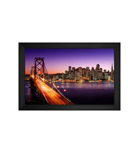 Manzara Temalı Kanvas Tablo 50 x 70 cm Siyah Çerçeve