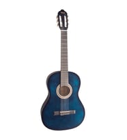 Valencia VC104TBUS Klasik Gitar 4/4 (Mavi Sunburst)  Sap Çelikli - Canlı Mavi - Başlangıç