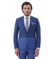 Renk Geçişli İndigo Takım Elbise  Wessi (Mavi)