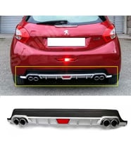 Peugeot 208 Gri Difüzör Difizör Yuvarlak Egzoz Görünüm Kulaklı Tip 1995-2002