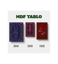 Halı Kilim Saç örgüsü Zafer İşareti ve Kitap Motifli Tasarımlı Duvar Dekoratif Mdf Ahşap Retro Poster Tablo SETİ