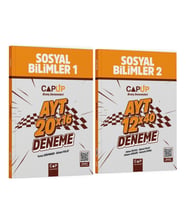 Çap Yayınları AYT Sosyal Bilimler 1 ve 2 Deneme Seti 2 Kitap