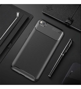 Xiaomi Redmi Go Kılıf Karbon Silikon Case (Siyah)