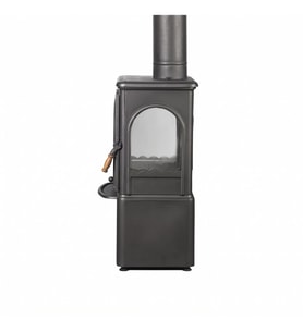 Dorello Odunluklu 3 Camlı Pik Döküm Odun Kömür Sobası - DRL-022ST