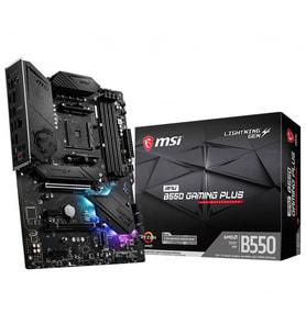 MSI MPG B550 GAMING PLUS DDR4 M2 PCIe NVME HDMI DP PCIe 16X v40 AM4 ATX