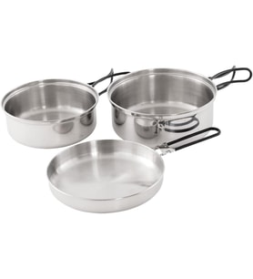 Easy Camp Tour Cook Set 3 Parça Paslanmaz Çelik Yemek Seti