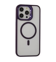 Joko Apple İphone 14 Pro Kılıf Roblox Lens Magsafe Standlı Kapak - Derin Mor
