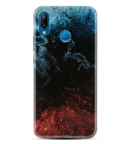 Huawei P20 Lite Mate 10 20 Lite Pro P40 Lite KılıfDesemli Silikon Red Blue Black Abstact 1386