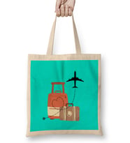 Funny Travel Gift design Lover-Trippin Wanderlust Journey Adventurer Vacation Bez Çanta Uzun Saplı