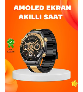 Amoled Akıllı Saat Ip67 Su Geçirmez 3 Bileklikli Sağlık Takipli