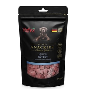 REFLEX Snackies Keçi Etli Küpler (170 G): Köpekler İçin Sağlıklı ve Lezzetli Ödül Maması