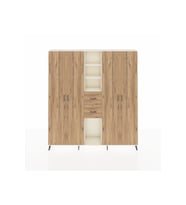 Arges Gardrop 15 Raflı 2 Çekmeceli 4 Kapaklı 220x30x243 Aytaşı-Çam