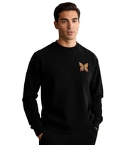 KELEBEK UNİSEX SWEATSHİRT (Siyah)