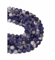 8 MM Faset Kesim Sodalit Taşı Dizi (Lacivert)