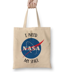 I Need My Space Nasa Bez Çanta Uzun Saplı
