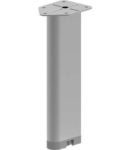 D Profil Metal Mobilya Ayağı Parlak Krom 4'lü 20 CM