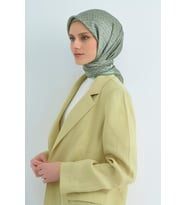 Armine Saf İpek Sura Eşarp-2026 İlkbahar-Yaz- 954800D (Mint Yeşili)