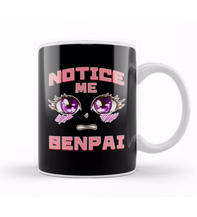 Notice Me Senpai Anime Cute Anime Eyes Japanese Kupa Bardak Porselen