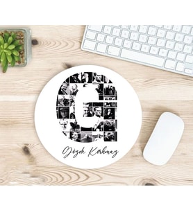 Kişiye Özel Atatürk Resimleri İle Bezenmiş G Harfli İsimli Baskılı Mouse Pad