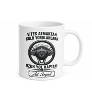 Vites Atmaktan Kolu Yorulanlara Uzun Yol Kaptanı Çay Kupası Hediye Bardak