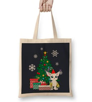 Gatomon Around The Christmas Tree Digimon Bez Çanta Uzun Saplı