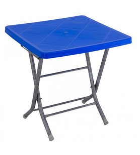 Mandella 80x80 Katlanır Ayaklı Masa Mavi