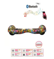 CityMate Elektrikli Kaykay Hoverboard 6.5 Inch scooter  Desenli Akıllı Denge - D22