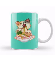 Kawaii Neko Kedi Cute Ramen Cat Japanese Noodle Anime Lover Kupa Bardak Porselen