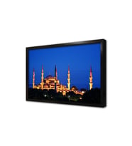 Sultanahmed Camii Gece Çerçeveli Cam Tablo