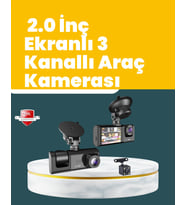 Northcity Full HD Çift Yönlü Araç Kamerası Hareket Algılama ve Döngüsel Kayıt