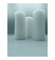 Soya Parafinli Beyaz 3 Adet 18 Saat Yanma Süreli Çap:5 Cm Boy:10 Silindir Blok Mum Beyaz