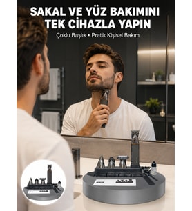 Çok Fonksiyonlu 9’u 1 Arada Tıraş Makinesi Şarjlı Saç Sakal Düzeltici Yeni Nesil