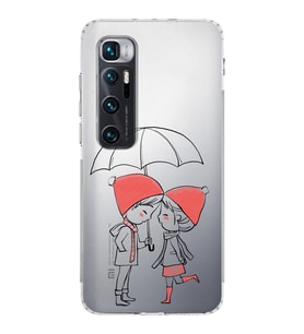 Xiaomi  Mi 10 Ultra  Kamera Korumalı Kapak Aşk Tasarımlı Şeffaf  Kılıf