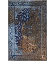 Eliana Home Baskılı, Yıkanabilir Kaymaz Taban Salon Halısı LNA0272 100x150 cm (Kahverengi)