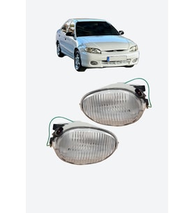HYUNDAİ ACCENT 1998-2000 ÖN SİS FARI YUMURTA KASA ACCENT SİS LAMBASI SAĞ SOL TAKIM ŞEFFAF CAM