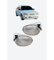 HYUNDAİ ACCENT 1998-2000 ÖN SİS FARI YUMURTA KASA ACCENT SİS LAMBASI SAĞ SOL TAKIM ŞEFFAF CAM