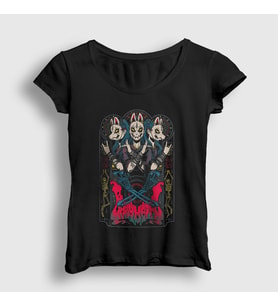 Presmono Kadın Siyah Poster Müzik Babymetal T-Shirt 529029tt