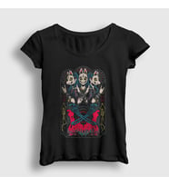 Presmono Kadın Siyah Poster Müzik Babymetal T-Shirt 529029tt