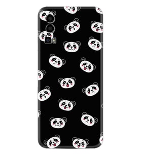 General Mobile GM 23 Kılıf Silikon Desen Özel Seri Panda Suratları 1773