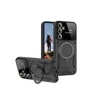 Galaxy S24 Fe Kılıf Joy Lens Standlı Kapak - Siyah
